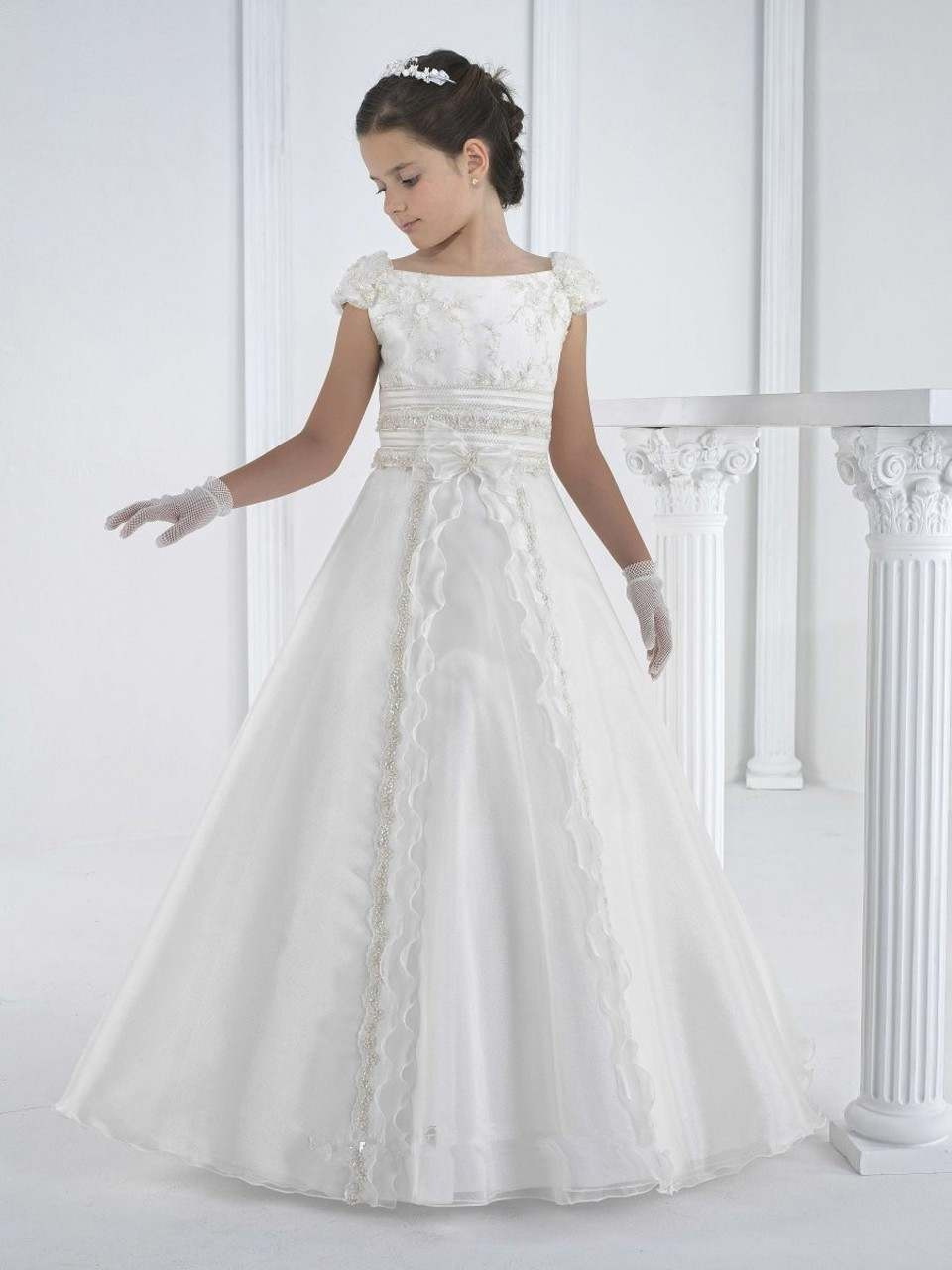 Nuevo Comercio exterior transfronterizo ropa para niños niña de las flores manga soplo vestido de novia pettiskirt boda vestido de noche apoyo entrega de una sola pieza