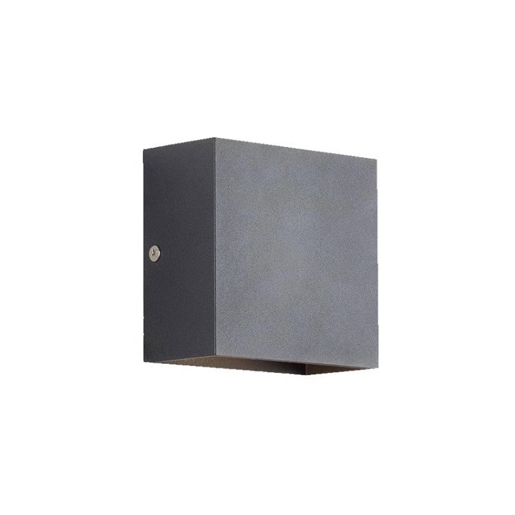 Luz de pared de cabecera del dormitorio nórdica simple cuadrada ultra delgada sala de estar luz de pared de fondo balcón luz de atmósfera impermeable exterior