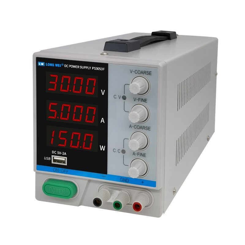 龙威开关直流稳压电源30V5A带功率高精度实验室维修电源可以调4位