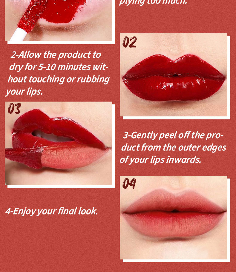 22g Weight Lip Glaze Type Of Cosmetics Contains Liquid Ingredient Plastic Material Letter Pattern Letter Plastic Lip Glaze Beauty & Health 4