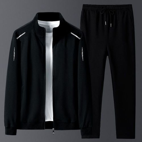 Men's New Korean Style Trendy Loose Jacket Casual Sportswear Two-Piece Set