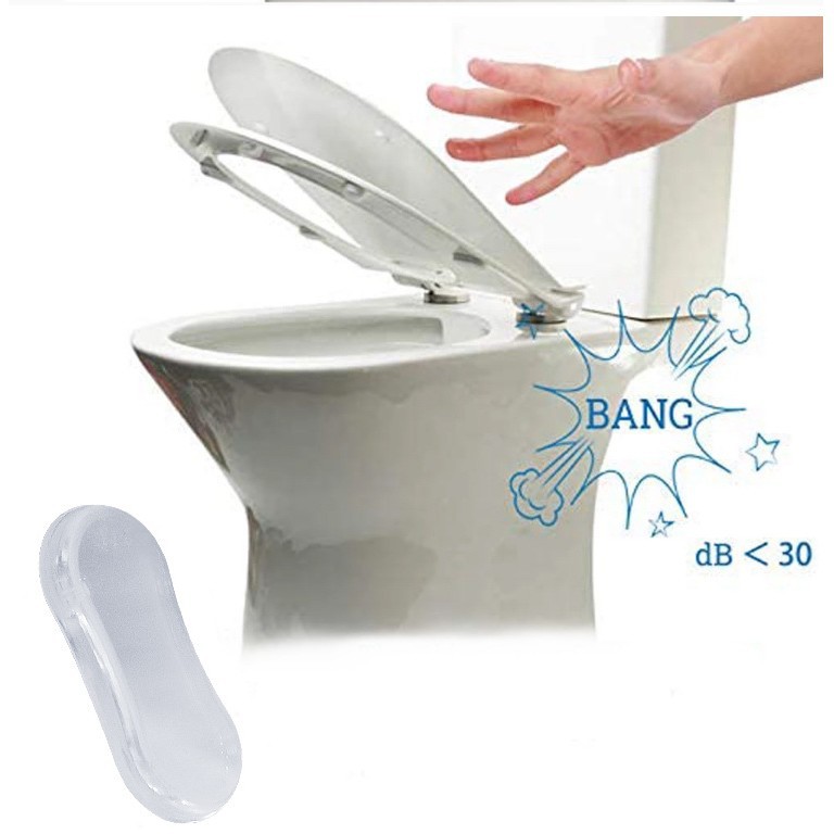 Pegatinas anticolisión cubierta del inodoro silenciar pegatinas anticolisión almohadilla de goma transparente muebles silenciador pegatinas anticolisión nano Pu material
