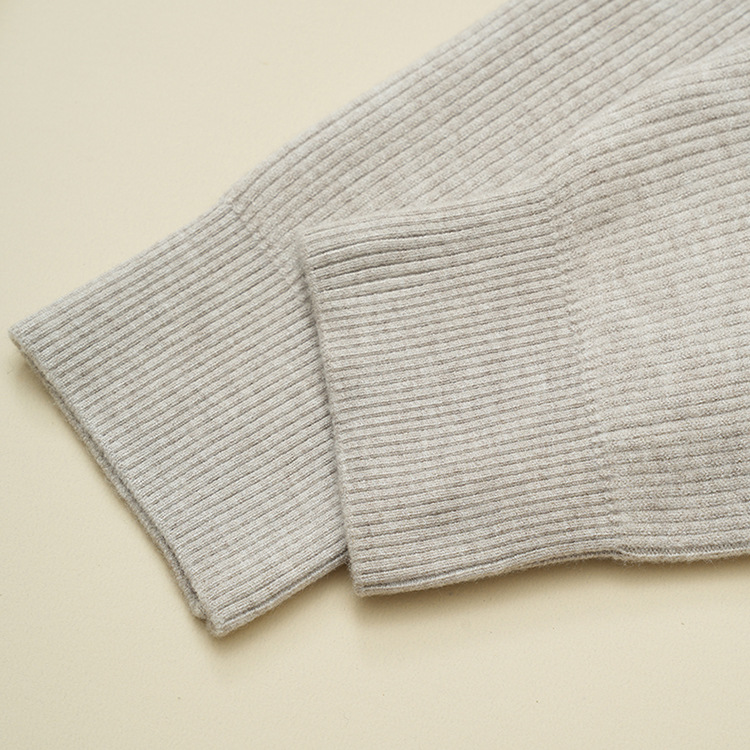 Quần len cashmere nam lưng cao dày ấm — Màu xám đậm của nam giới chi tiết 16