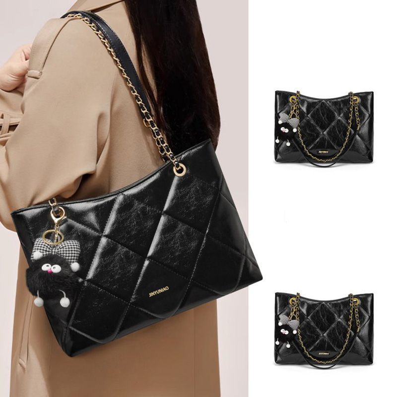 Neue, heiß begehrte Luxus-Damentasche: Gesteppt mit Gummiboden, ideal als Tragetasche, Schultertasche oder Crossbody-Tasche für Pendlerinnen (2025)_voghion.com