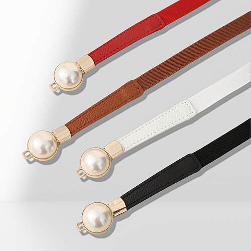 Direct Sale from Manufacturer: Women's Pearl Belt, PU Leather Women's Dress with Short Skirt, Tight Waist, Fine Chinese Style Waist Cincher