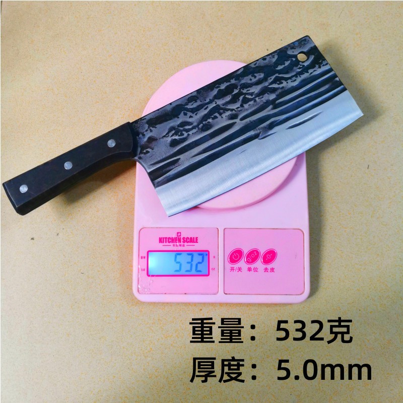 고 탄소 강철 단단한 나무 손잡이 조경 패턴 도마 칼