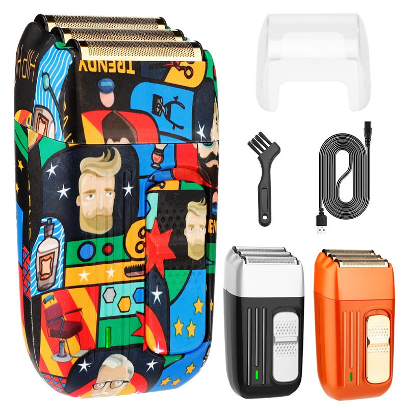 3 knife net Reciprocating electric shaver men's Whitening Device multifunctional razor household bald hair clipper