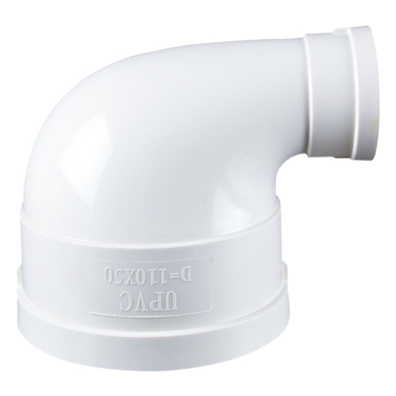 PVC drenaje que reduce el codo 200 especificación 90 grados reduciendo el codo 110*90 accesorios del drenaje del tubo del tamaño