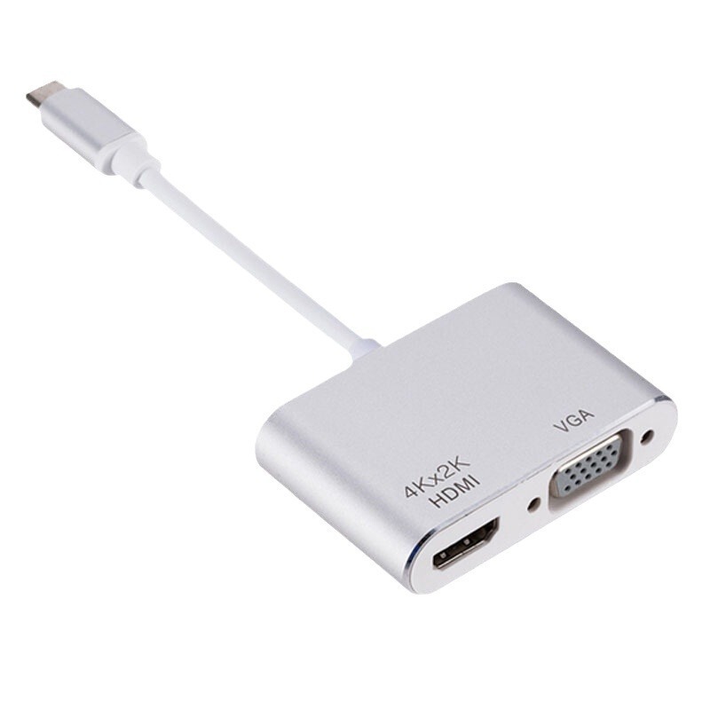 ロットスポットType-c変換HDMI VGA四合一変換器usbコンピュータ中継ケーブル付き電源拡張ドック|undefined