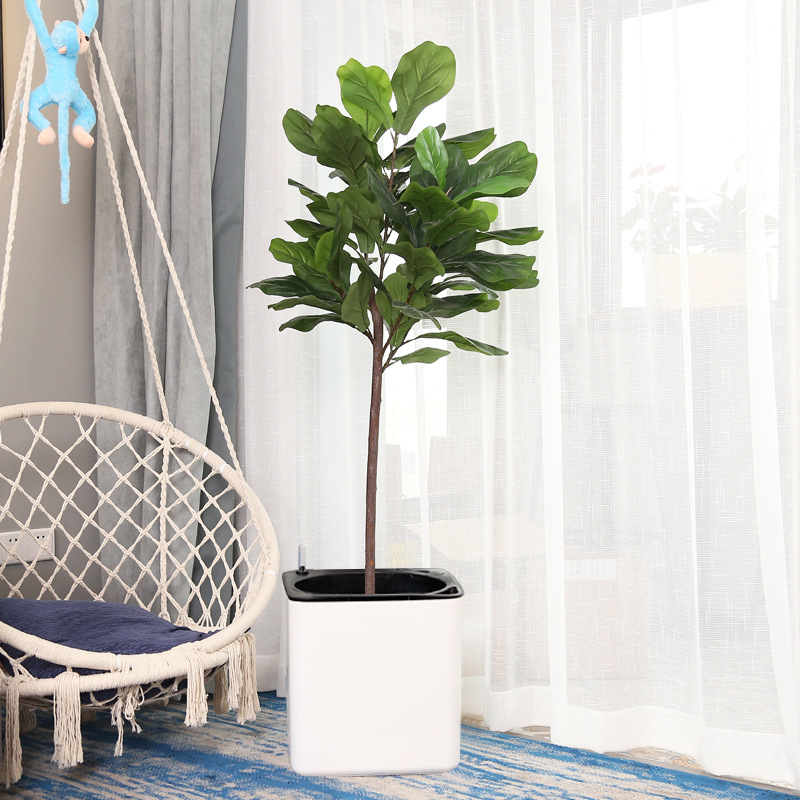 Plastic Flowerpot Automatic Water Feeding Scindapsus Aureus Bonsai