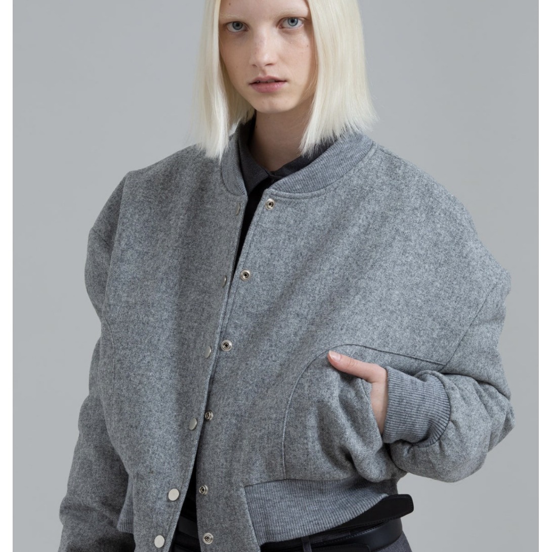 art  Frankie shop  秋冬季新款美式复古棒球服宽松夹克外套女