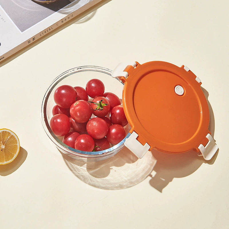 Герметичная коробка для хранения из боросиликатного стекла Холодильник для хранения Ланч-бокс с крышкой Пищевая отделка Микроволновое Отопление