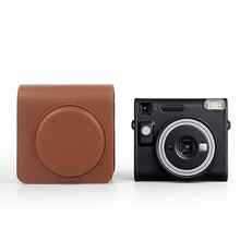 适用拍立得SQ40复古棕相机包Square方形收纳套PU数码合身保护套