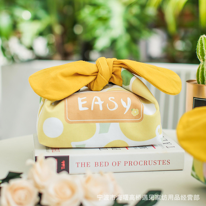 时尚日式便当袋手提包上班族饭盒包夏季女手拎防水保温饭袋便当包