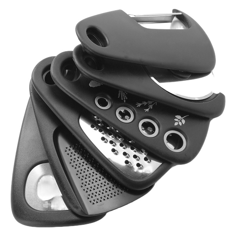 Utensilios de cocina: cortador de melón, picador de hierbas, triturador de ajo, abrelatas, rallador de queso, cortador de pizza, juego de especias, multifuncional