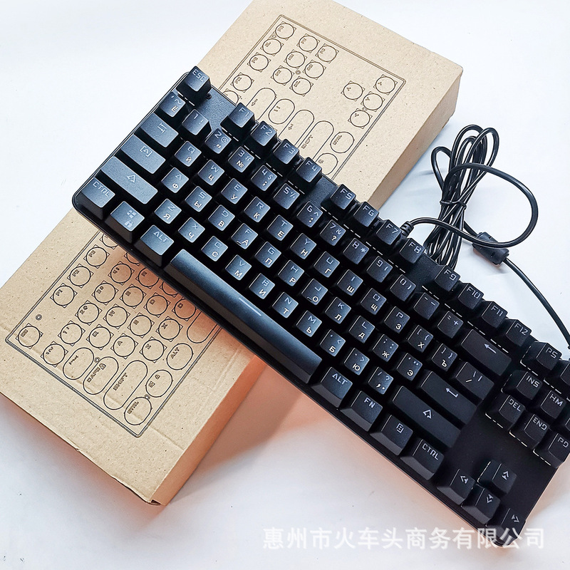 [ロシア語キーボード] レトロラウンドスチームパンクノブメカニカルキーボードクロスボーダー直販87/104キー在庫あり|undefined