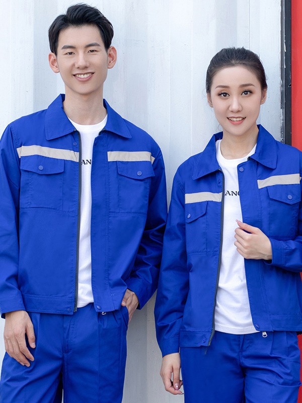 Set de ropa de trabajo de verano delgada manga larga tira reflectante resistente al desgaste sitio de construcción sanitario trabajo ropa de trabajo personalizada