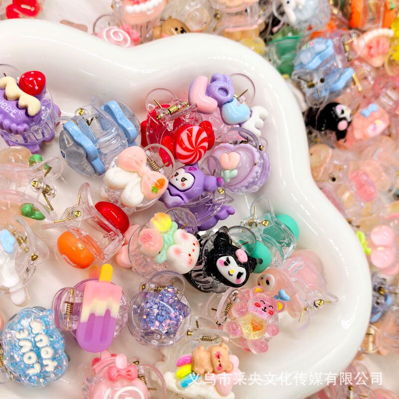 混合人気DIY超かわいいヘアクリップ、子供用アクセサリー、ヘアピン、オールシーズン対応のユニバーサルヘアピン、ヘアアクセサリーの実物写真|undefined