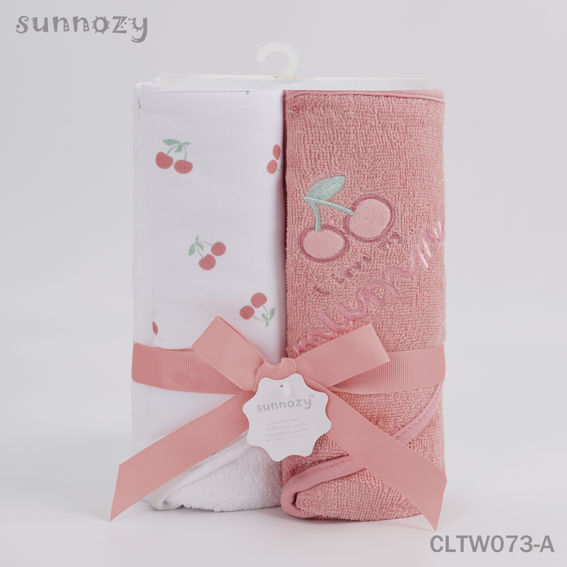 Toalla de Baño con Capucha de Algodón para Bebé 76x76 cm Set de 2 Absorbente para Baño image 12