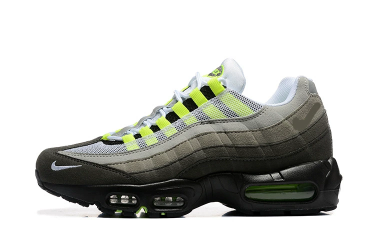 Подлинные мужские кроссовки Nike official AJ низкого верха AIR MAX 95 ретро с воздухоподушкой, проходимость, дышащие кроссовки для спорта и бега