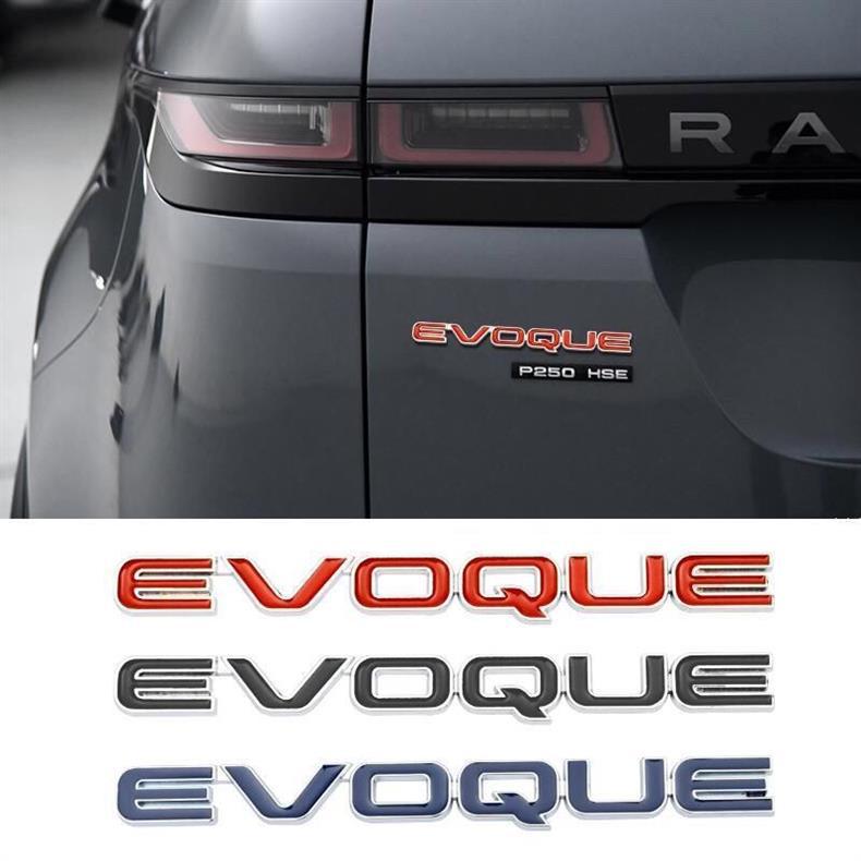 Land Rover Range Rover Sport Evoque car emblem, modified version for high-end EVOQUE, black trunk sticker