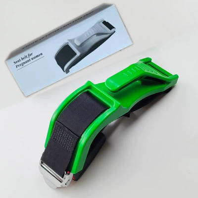 Car seat belt Women, Safety Buckle, Anti-Collision Belt - abs-maternity-safety-belt-green