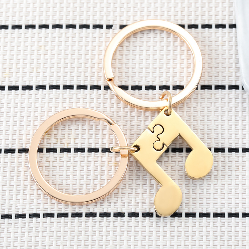 201 Stainless Steel Material Simple Style Notes 201 Stainless Steel Valentine'S Day Unisex Keychain