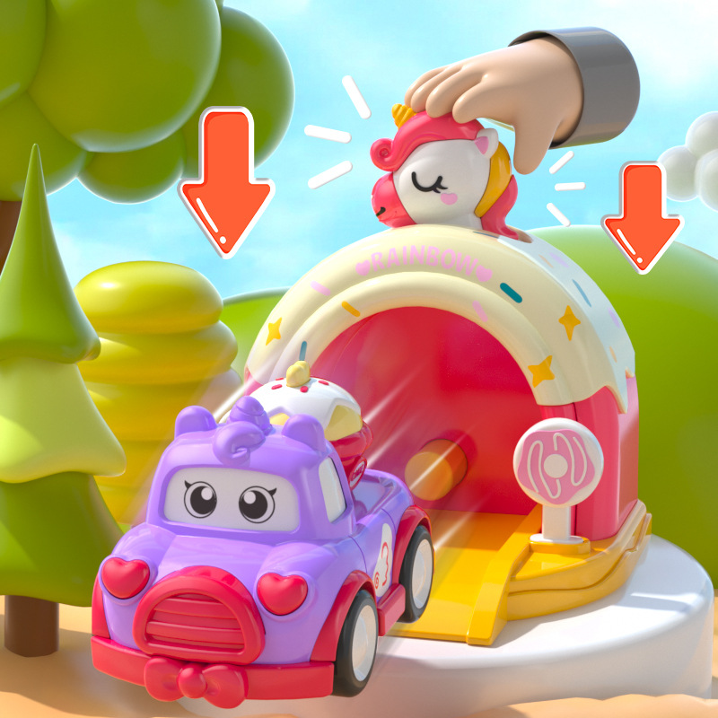 Coche de juguete de casa de catapulta para niños transfronterizos