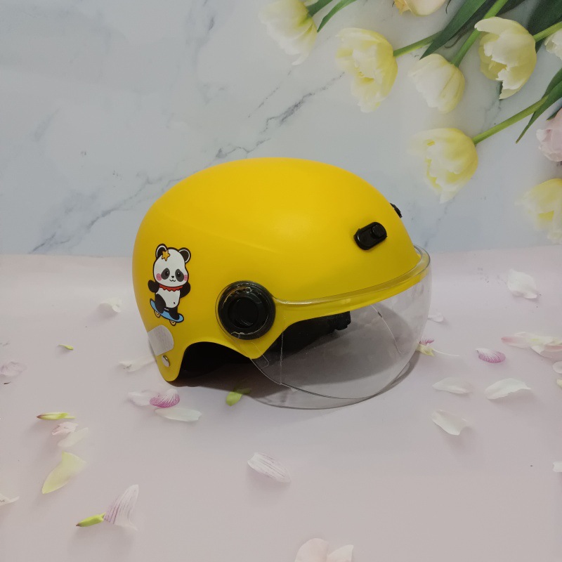 3C certification 1-5 years old electric car motorcycle children's helmet cute cartoon anti-fall summer adjustable helmet