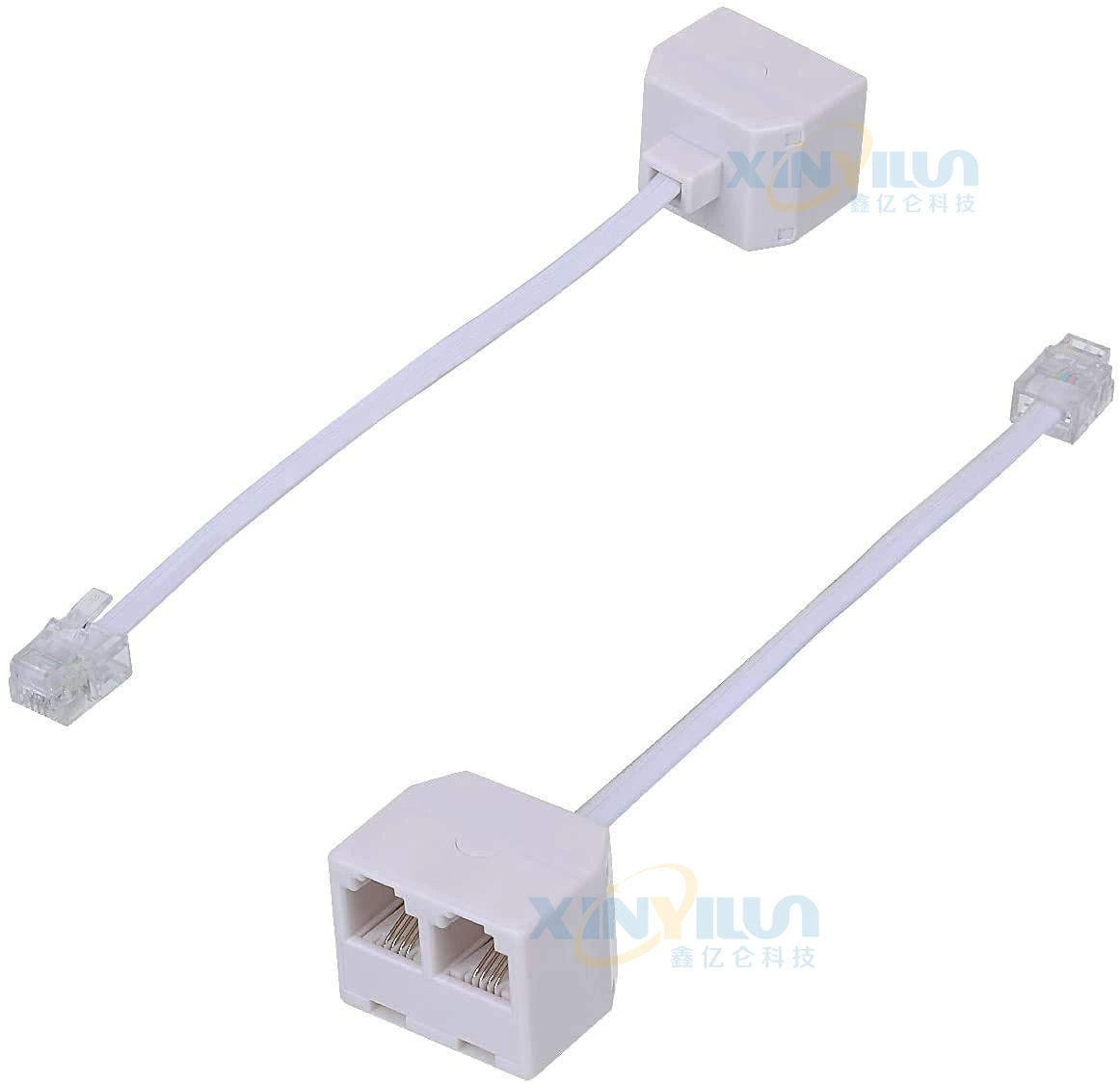 Телефон одна минута два RJ11 6P4C телефонная розетка Телефон одна революция 2 Женский телефонный адаптер RJ11