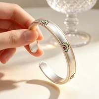 Vòng Tay Bạc Tráng Men Mới 2026 | Bộ Quà Tặng Lễ Tình Nhân & Trung Thu | Vòng Tay Bạc S925 Cổ Điển