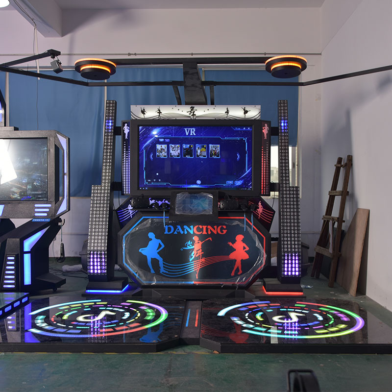 Máquina comercial de baile doble VR a gran escala, experiencia de simulación inmersiva doble interior, equipo de entretenimiento y ocio