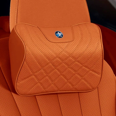 Support Comfortable Seat Cushion Neck – Waist support - emma-orange-neck-pillow