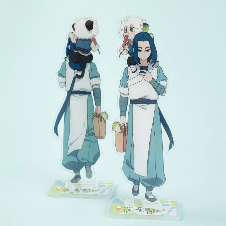 亚克力立牌定制潮流卡通动漫桌面摆件定做可爱二次元人物透卡批发