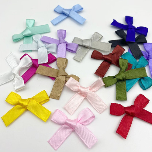 6mm Double-Sided Polyester Half-Angle Bow Cute Bow Handmade DIY Doll Decoration