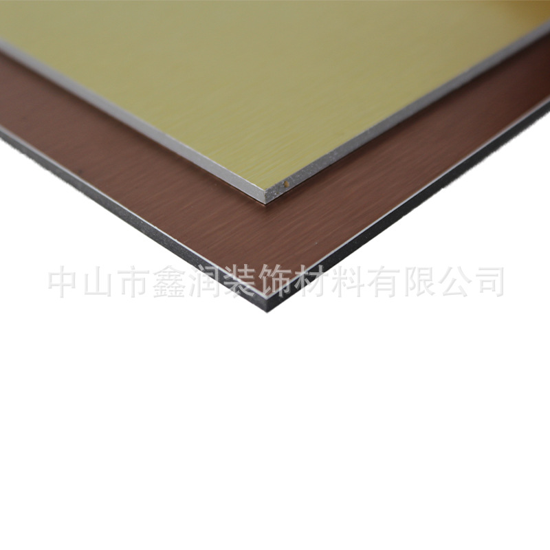 拉丝铝塑板背景板展架装饰板3mm15丝18丝 集成墙面板铝塑复合板