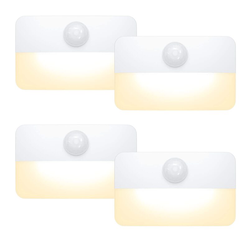 Human body induction lamp cross-border new manufacturers in stock battery kitchen cabinet bedside intelligent induction night light