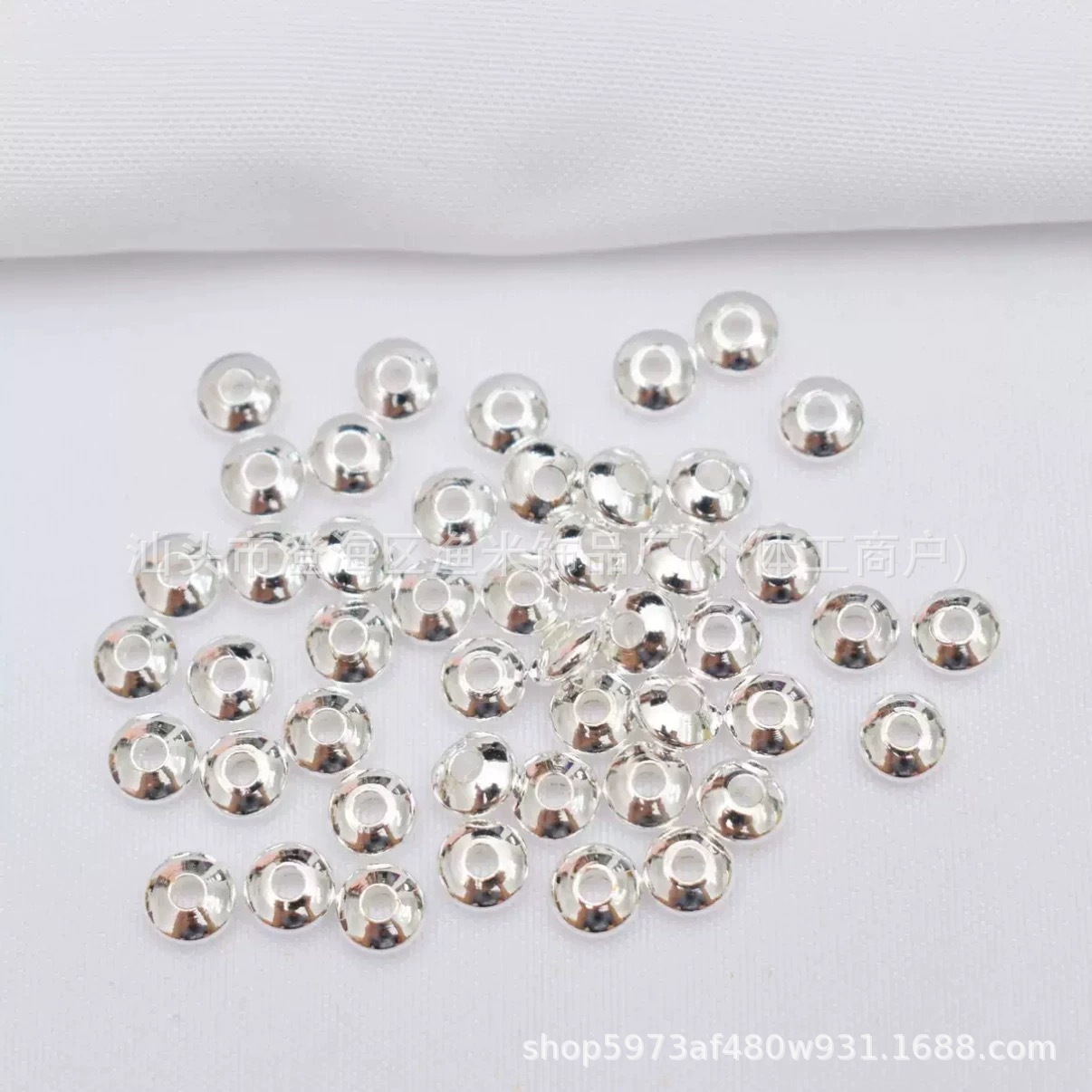 Color-Preserving 18K Gold-Covered Glossy Abacus Spacer 4mm 5mm Bracelet Spacer Beads Accessories Crystal DIY Bracelet Braided Rope Beads