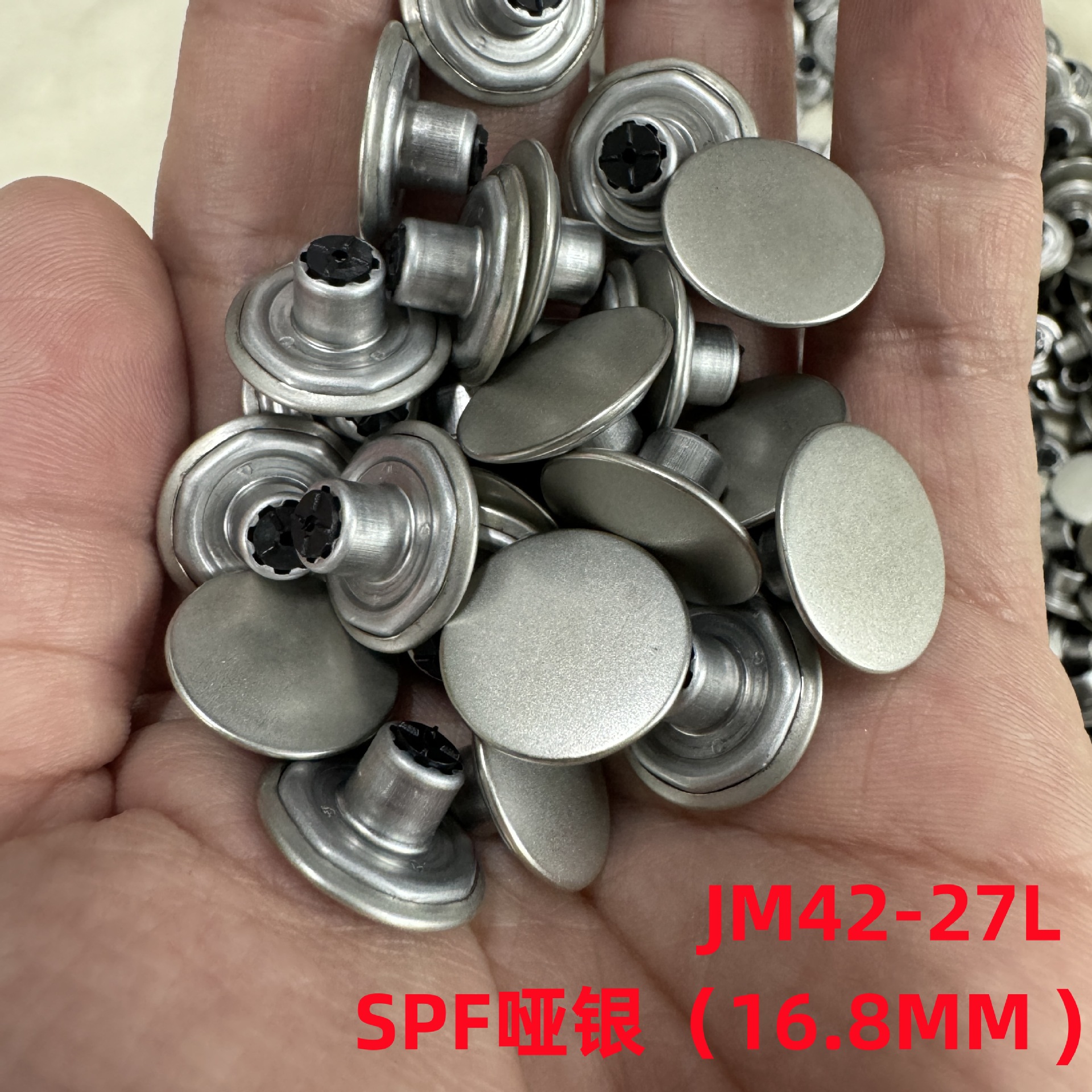 Japón YKK JM42 brillante I-clip SPF plateado mate YKK vaquero I-clip YKK agitación 27L