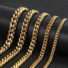 Necklace hip-hop style stainless steel, double-sided zirconium, European style, wholesale