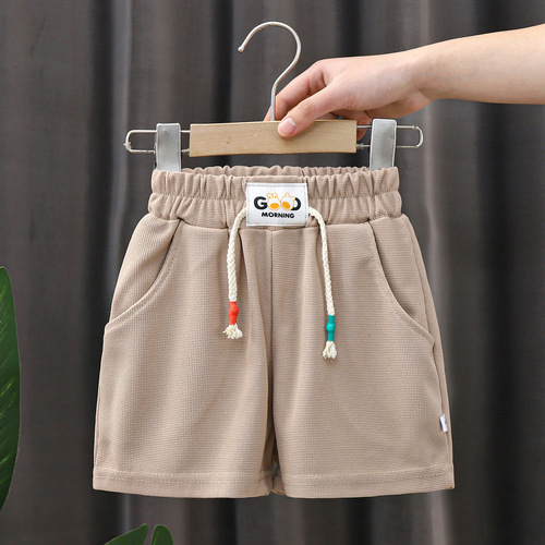 Boys shorts 24 new summer clothes children's clothes little girls baby children's outer wear summer casual thin style trendy summer style