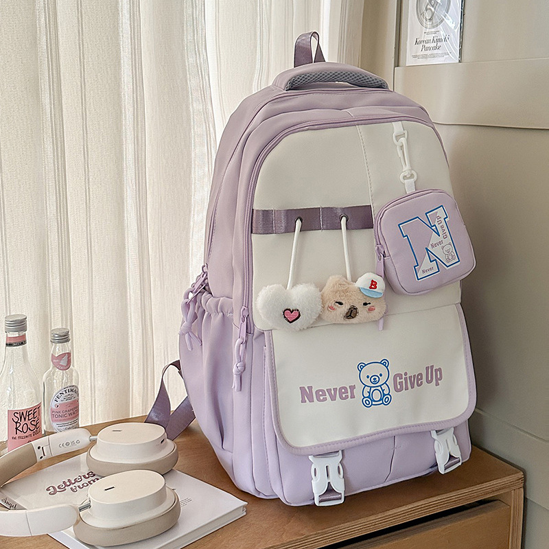 2025 nuevo estilo Mori ins de gran capacidad, alto valor, moda, lindo, simple y versátil, mochila para estudiantes de secundaria y preparatoria