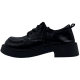 Women's Spring and Autumn 2022 New Lace-Up Small Leather Shoes with Thick Sole Retro British Style White Round Toe All-Match Single Shoes