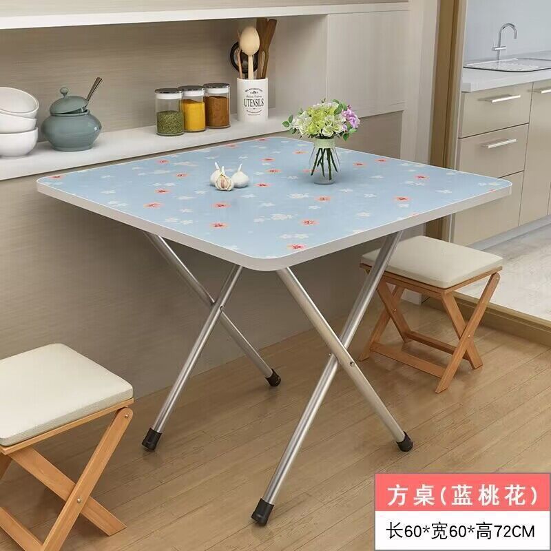 折りたたみテーブル、家庭用ダイニングテーブル、賃貸住宅、賃貸、小さなテーブル、寮、屋外ポータブル屋台、シンプルな正方形テーブル|undefined