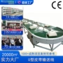 打包电子生产环形输送线