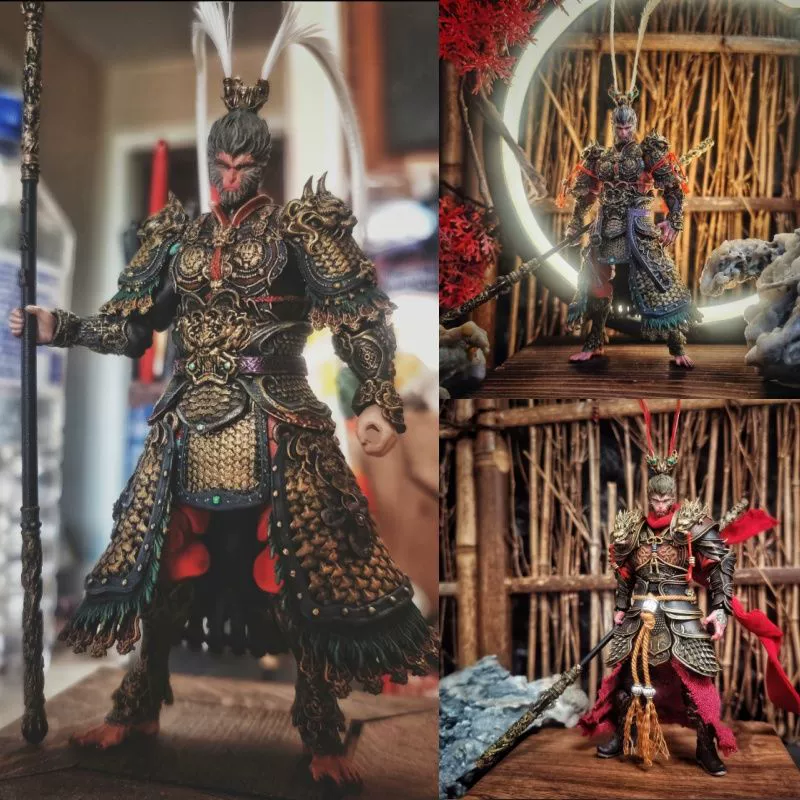 В наличии игра Black Myth: подвижная фигурка Wu Kong, подвижная настольная игрушка Sun Wukong с бесплатной доставкой.