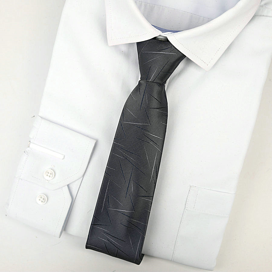 Nueva ropa formal de negocios de boda corbata de los hombres de la cremallera 7cm 1200 aguja de seda de poliéster traje de corbata de los hombres