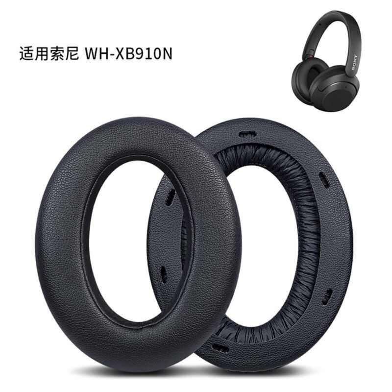 Suitable for Sony Wh-Xb910N Headphone Cover Sponge Cover Earmuffs Ear Cotton Ear Pads Ear Cap Leather Cover Ear
