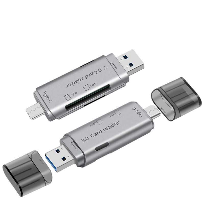 Источник фабрика USB3.0 Тип-C кардридер SD TF карта памяти двухв one мобильный телефон многофункциональный кардридер