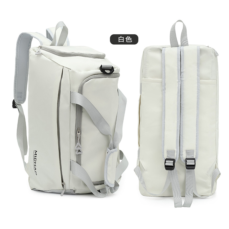 Bolsa de ejercicios bolsa de viaje de zapato independiente bolsa de natación seca y húmeda separación bolsa de yoga bolsa de transporte inclinada impresa logotipo desgaste